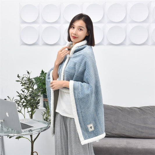 Flannel Thickened Embossed Shawl Blanket Office Air Conditioning Blanket, 80x130cm, 100x150cm