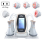At-home slimming machine with gold-toned trim screen, US plug, dual handle heads