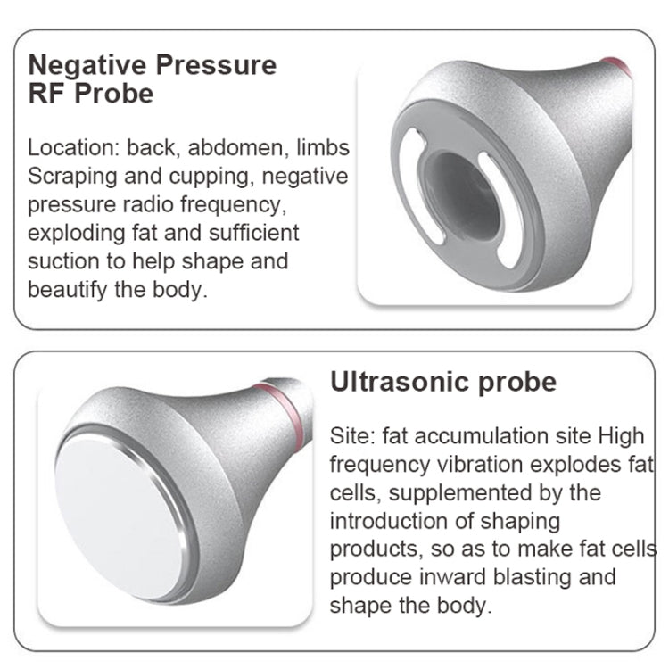 RF probe attachment with suction cup design for body contouring