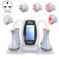 At-home slimming machine with gold-toned trim screen, UK plug, dual handle heads