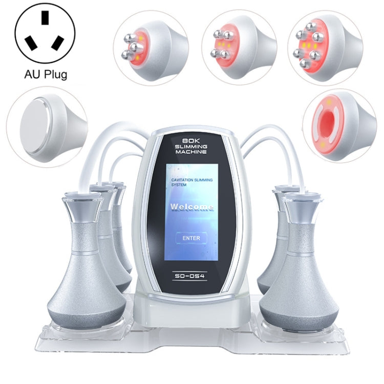 5-in-1 slimming machine with vacuum RF handpiece cups and AU plug connection