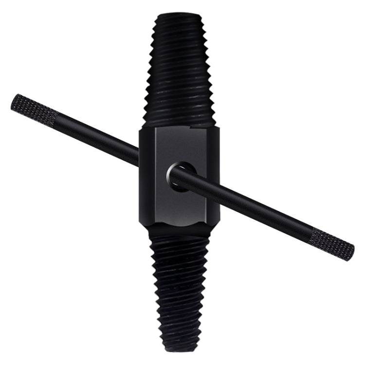 4 / 6 Points Faucet Break Screw Remover Smooth Silky Tooth Double-headed Screw Tool, Black