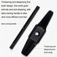 4 / 6 Points Faucet Break Screw Remover Smooth Silky Tooth Double-headed Screw Tool, Black