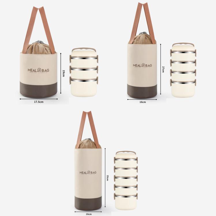 Thermal Insulated Round Lunch Bag with Drawstring & Handles Food Container Carrier, Small, Medium, Large