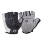 Cycling half-finger gloves set, black and light gray with white-gray sleeve panel