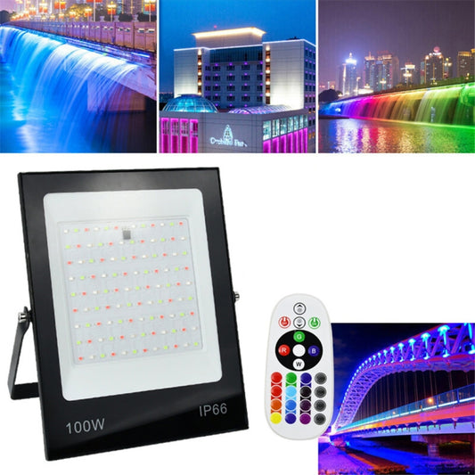 Colorful RGB Changing LED Flood Light With Remote Control, 30W, 50W, 100W, 200W