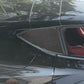 For Chevrolet Corvette C8 2pcs /Set Rear Triangle Window Decoration Sticker
