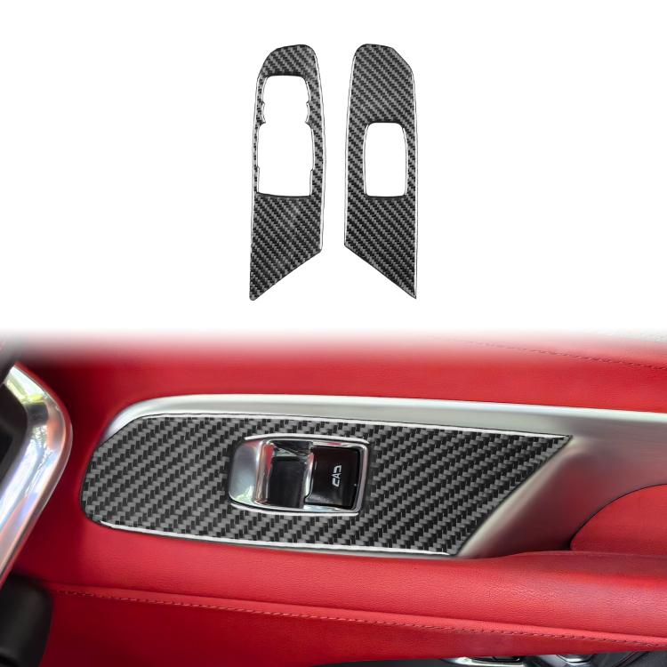 For Chevrolet Corvette C8 2pcs /Set Left-Hand Drive Lift Button Decorative Sticker, Left-Hand Drive