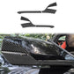 Carbon-fiber look rearview mirror cover stickers installed on a side mirror