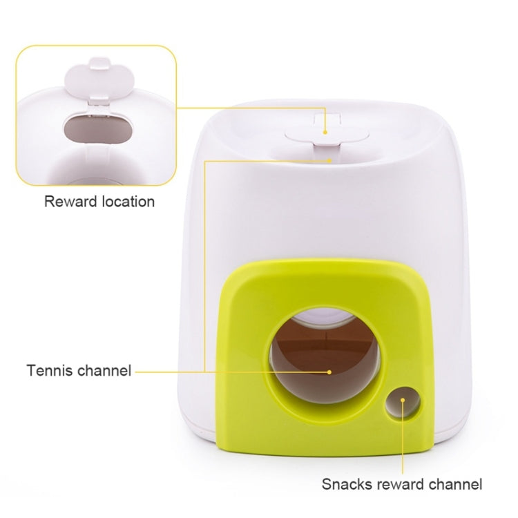 White and green reward machine showing tennis channel and snacks reward channel