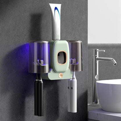 Smart Toothbrush Sanitizer UV Sterilizing Wall-Mounted Storage Rack