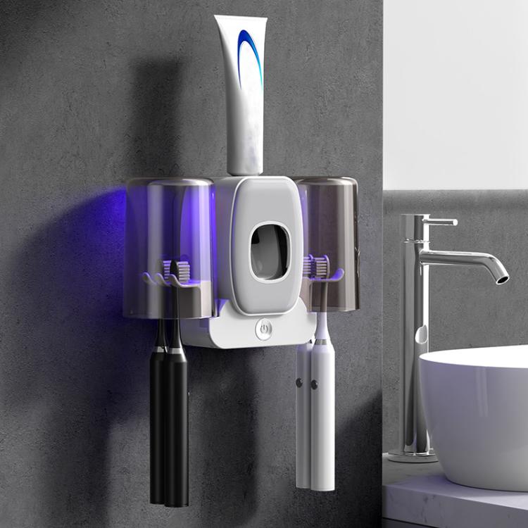 Smart Toothbrush Sanitizer UV Sterilizing Wall-Mounted Storage Rack