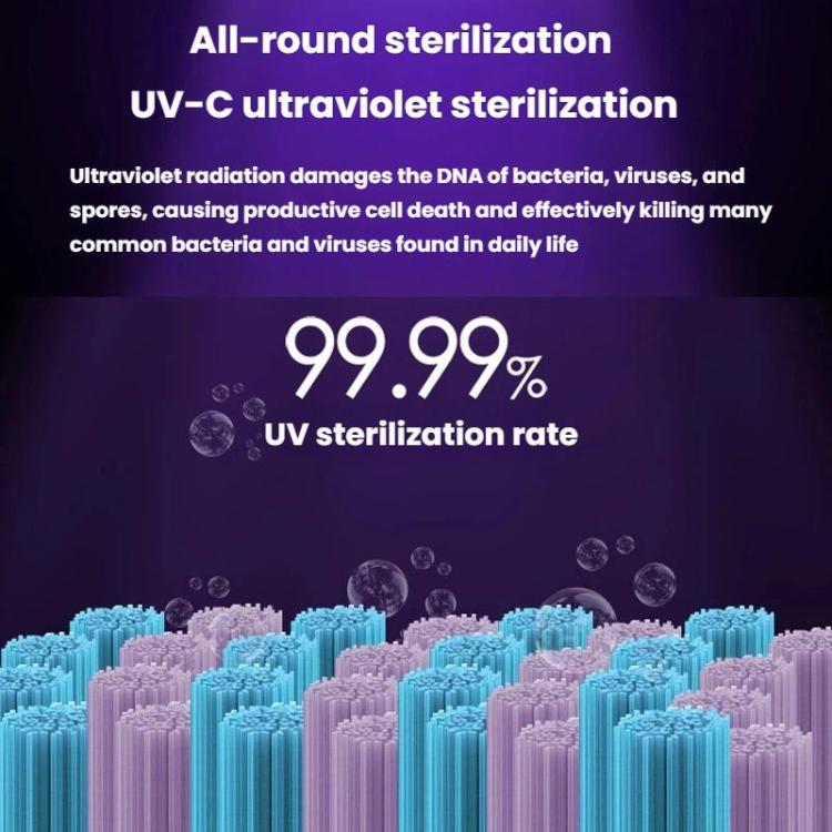 Smart Toothbrush Sanitizer UV Sterilizing Wall-Mounted Storage Rack