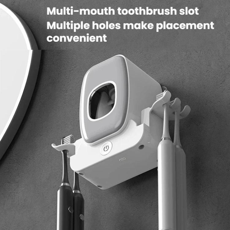 Smart Toothbrush Sanitizer UV Sterilizing Wall-Mounted Storage Rack