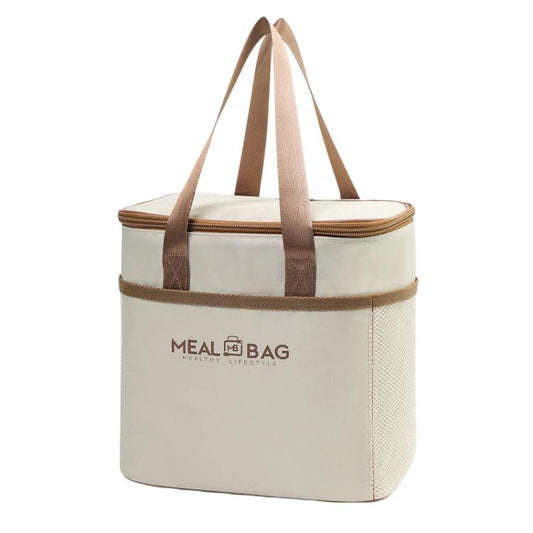 Insulated Square Lunch Bag with Handles Thermal Food Delivery Bag for Meal Prep, Small, Medium, Large