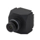 Black camera module with front lens and side pin header