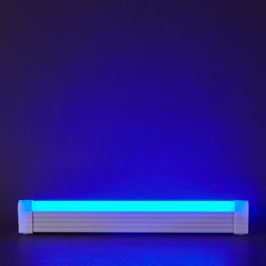 Rechargeable LED light tube in blue, handheld ambient light stick