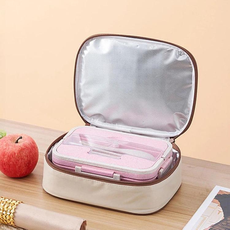 Square Lunch Bag Insulated Food Container Carrier for Meal Prep, Bento Boxes, and Office Lunch Portables, Small, Medium, Large