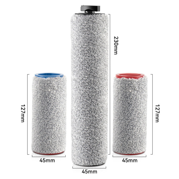 For Roborock U10 3 In 1 Sweeping Robot Roller Brush Accessories, 3 In 1 Roller Brush