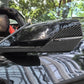Carbon-fiber rearview mirror overlay stickers on exterior mirror housing