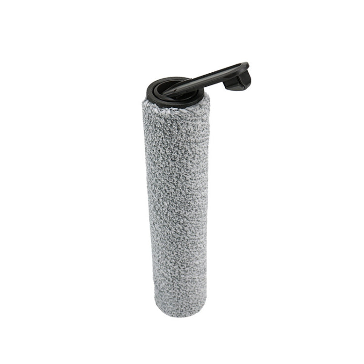 Roll brush replacement cylinder with gray bristles and black mounting end