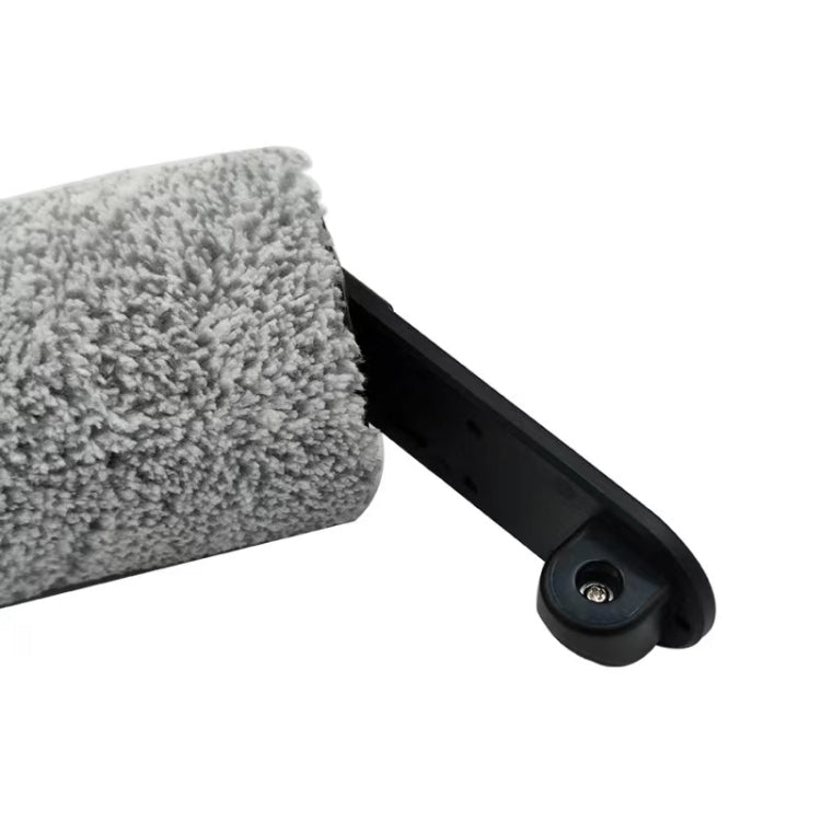Roll brush with gray roller sleeve and black side support arm