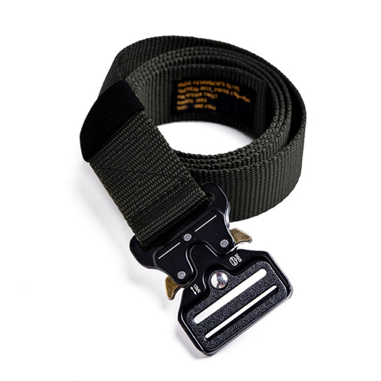Men's retro casual woven belt in black with adjustable metal buckle