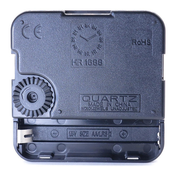 Quartz clock movement module with gear drive and dark enclosed body