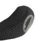 Black neoprene golf club head cover close-up, textured fabric with metal grommet trim