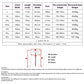 Men's jacket size chart with measurements for L to 6XL, including chest and length