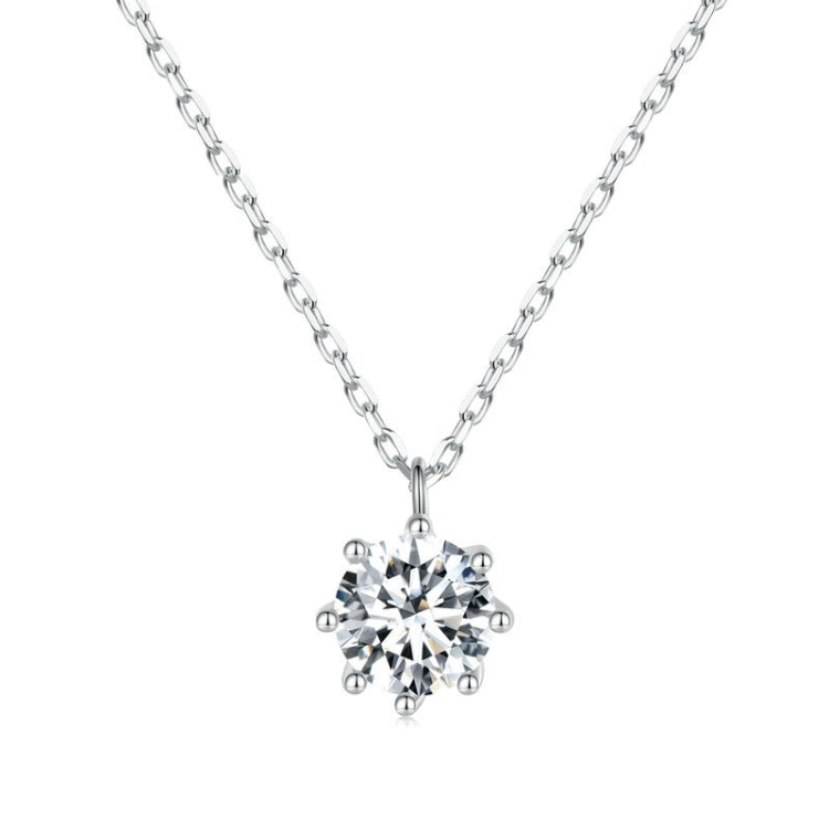 S925 sterling silver O-link chain necklace with round gemstone pendant