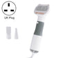 Pet hair removal brush, gray handle band, UK plug, comb bristle head