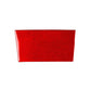 Red carbon-fiber style rectangular storage panel sticker for car console cubby