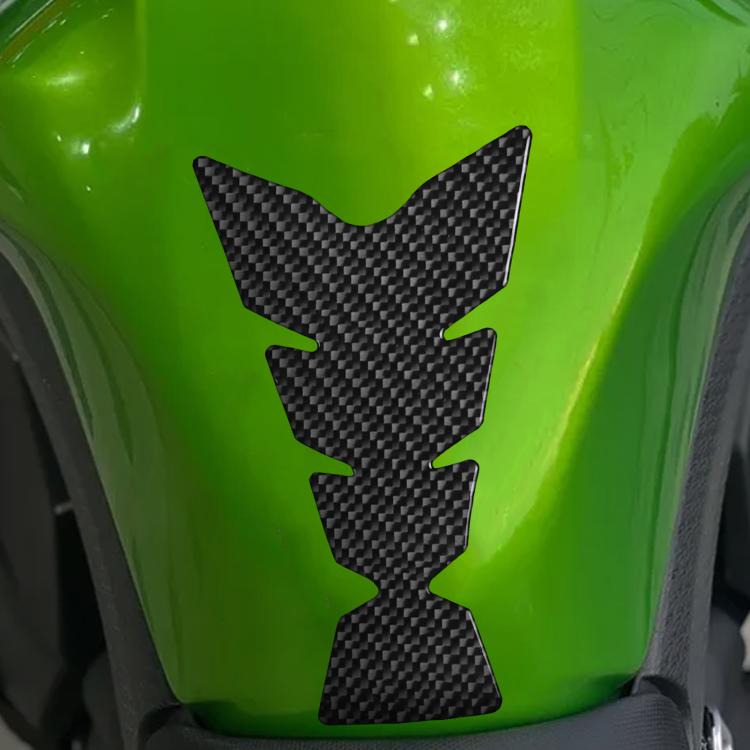 Kawasaki Ninja 400 fuel tank decor sticker, black carbon-fiber texture