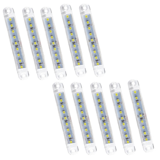 MK-224 10pcs 12-24V Truck Trailer 9LED Side Light Tail Lamp Signal Light, MK-224(Red), MK-224(Yellow), MK-224(White)