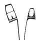 Left-hand drive door lift trim stickers, black carbon-fiber style pieces