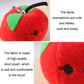 5pcs Cute Fruit And Vegetable Plush Bag Pendant Key Chain, 10cm
