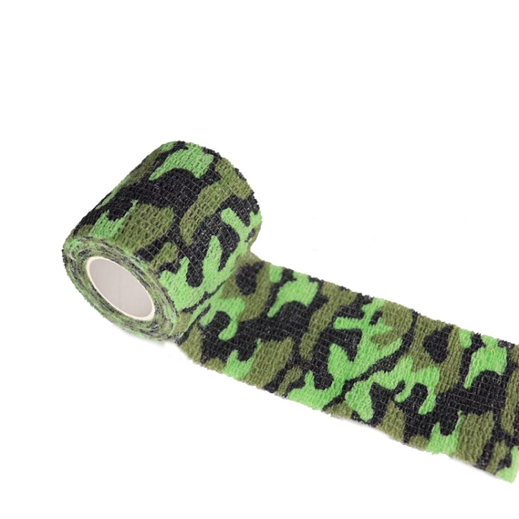 Green woodland camouflage self-adhesive non-woven tape roll