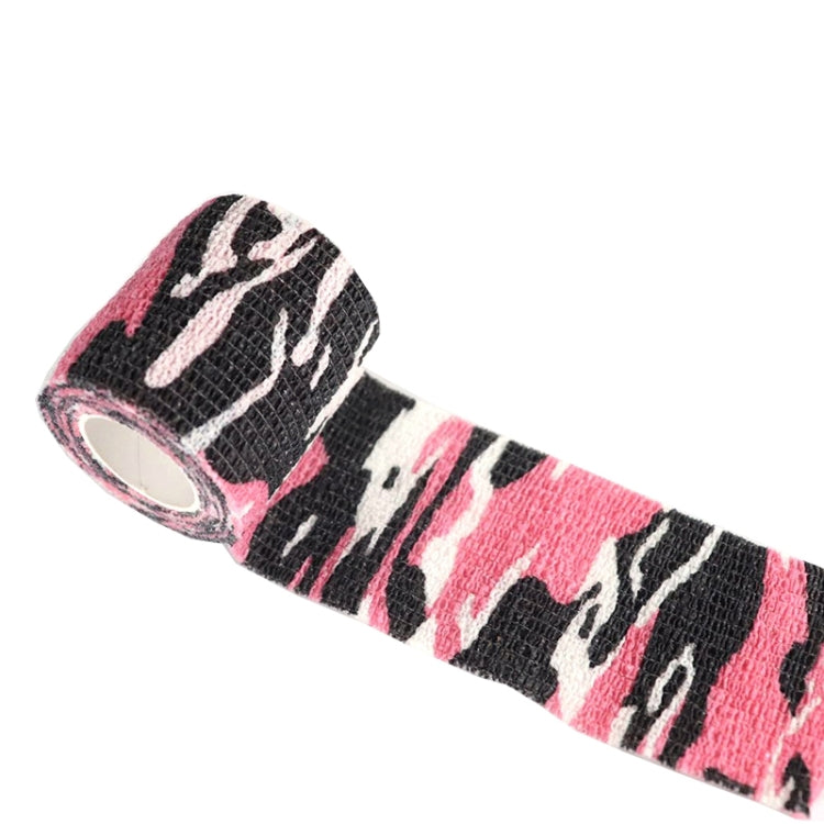 Pink and black camo self-adhesive non-woven tape roll