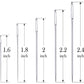 Assorted stainless steel embroidery needles in different lengths, big-eye design