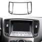 Car center air vent trim overlays, carbon-fiber pattern, pair