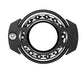Black nuclear-reactor fingertip gyroscope with chrome bearings and side grip cutouts