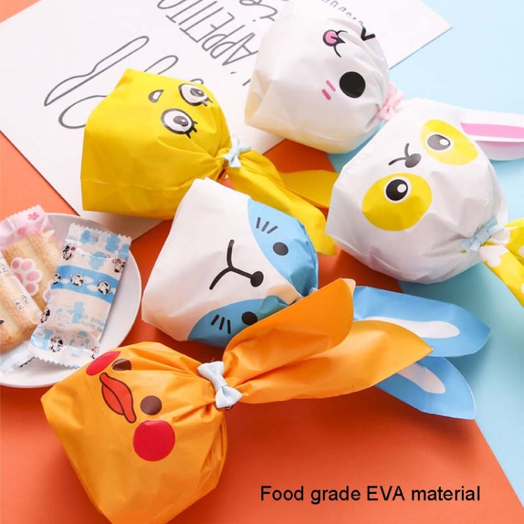 Cartoon rabbit ears gift packaging bags, mixed colors with animal face prints