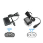 USB power adapters, cables, and metal clip connectors for shaver charging set