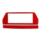 Red carbon-fiber style navigation screen frame sticker set, LHD, 2-piece