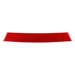 Red carbon-fiber style rear guard plate sticker, rectangular