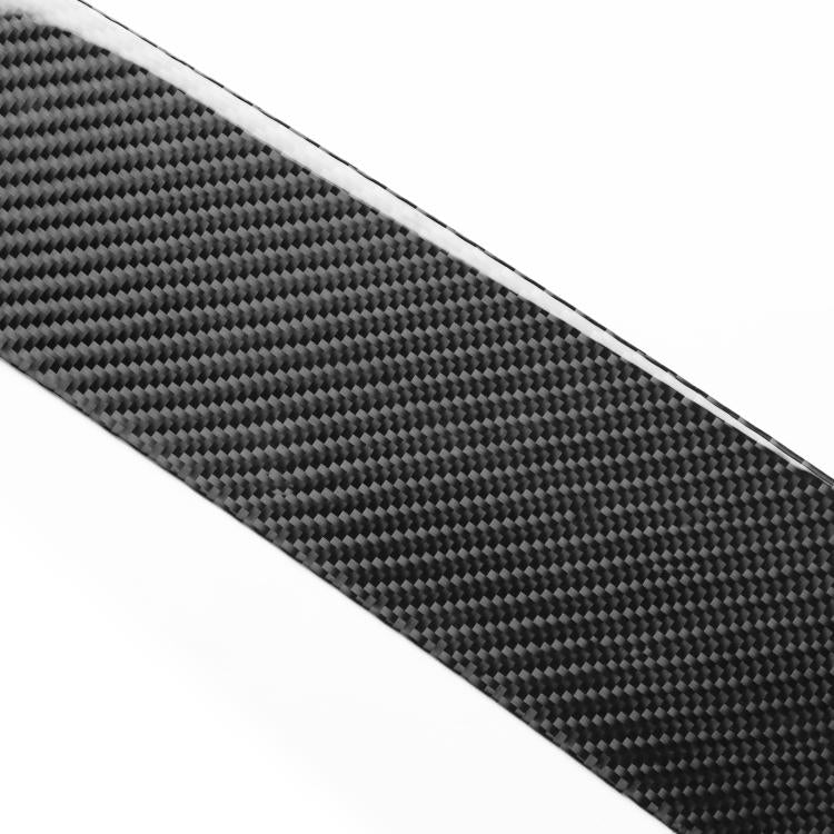 Black carbon-fiber texture rear guard plate sticker strip