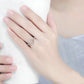 2 PCS Alloy Lucky Circle Diamond Halo Rings, 6, 7, 8, 9, 10