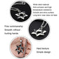 Six-point star pendant necklace with glossy silver stainless chain close-up