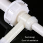 Manual oil extractor pump with sealed coupling and white plastic valve components